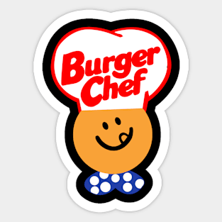 Burger Chef Restaurant Smiling Face Sticker